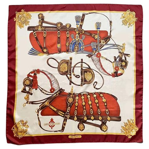 hermes harnais de cour scarf|Hermès Harnais de Cour Silk Scarf .